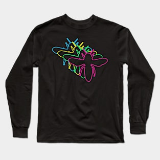 Bee 80s Neon Long Sleeve T-Shirt